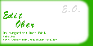 edit ober business card